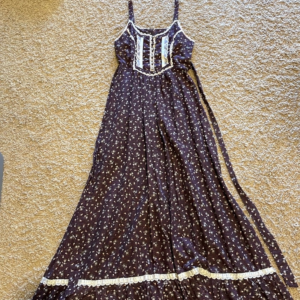 Gunne sax plum maxi dress size 5